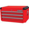 Czerwony górny kufer na narzędzia o szerokości 28" z 3 szufladami thumbnail-4