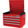 Czerwona 28-calowa szafka narzędziowa na górę z 6 szufladami thumbnail-0