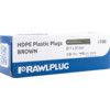 HDPE PLASTIC PLUG BROWN (PK 1000) 67-602 thumbnail-1