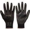 Czarne rękawice z podszewką z nylonu i powłoką z poliuretanu rozmiar 9 thumbnail-0