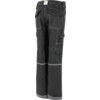 Spodnie Robocze Damskie, Czarne, Rozmiar 8, Standardowy Krój, Długość Nogawki 30" thumbnail-1