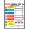 WEIGHT LOAD NOTICES "PALLET RACKING" 356x254mm thumbnail-0