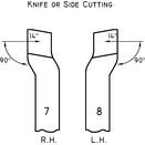 Noże tokarskie ze stali - Toczenie boczne, No.8 thumbnail-1