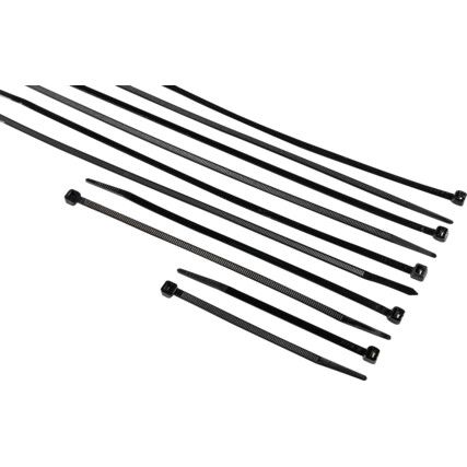 Wiązki kablowe, czarne, średnica 4,8 mm i różne długości (opakowanie 500 sztuk)
