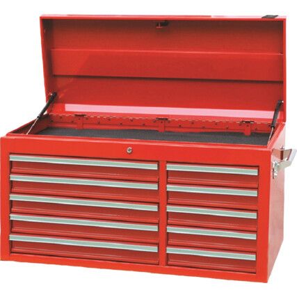 Dziesięciocalowa szafka narzędziowa z dużą górną szufladą i szafką na górze