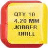 Jobber Drill, 4.2mm, Normal Helix, High Speed Steel, Black Oxide thumbnail-4