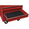 Profesjonalna czerwona szafka na kółkach z 5 szufladami thumbnail-3