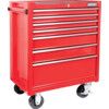Czerwona profesjonalna szafka narzędziowa na kółkach z 7 szufladami thumbnail-1