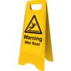 Wet Floor A-Frame Warning Sign 300mm x 620mm thumbnail-0