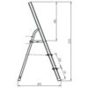 MFP03 3-Tread Aluminium Folding Platform Steps thumbnail-2