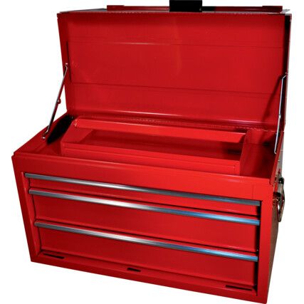 Czerwona profesjonalna szafka narzędziowa 3-szufladowa