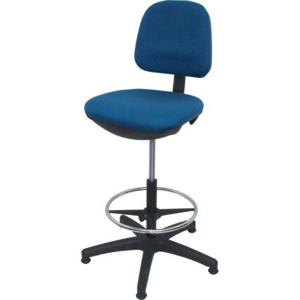 Krzesło rysunkowe z materiału w kolorze royal blue