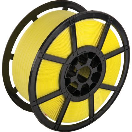 Opaska polipropylenowa - żółta - 12mm x 0,9mm x 1000M - TT55YEL