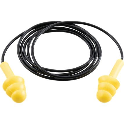 Wielokrotnego Użycia Zasłuchiwacze z Paskiem, Żółte, 27 dB, Pudełko 50 Par, EN 352-2
