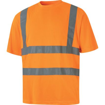 Koszulka odblaskowa, 3XL, Pomarańczowa, Poliester, EN20471