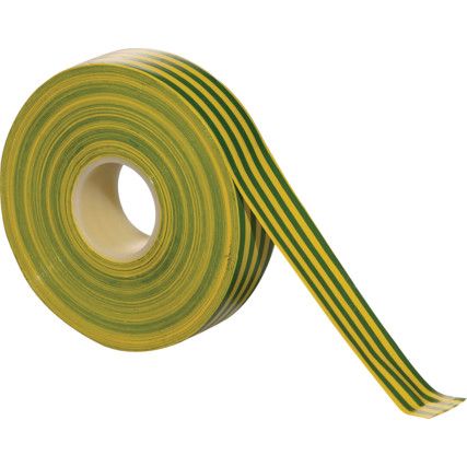 Taśma izolacyjna zielono-żółta o szerokości 19mm i długości 33M